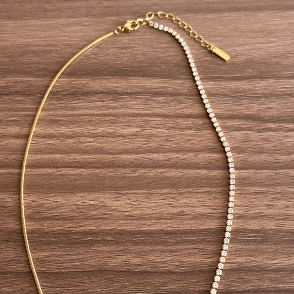 Diamond Lariat Necklace Q829 - Picture 5 of 6